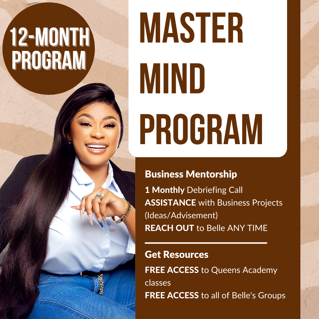 Master Mind Program: Business Mentorship – Belle's Universe